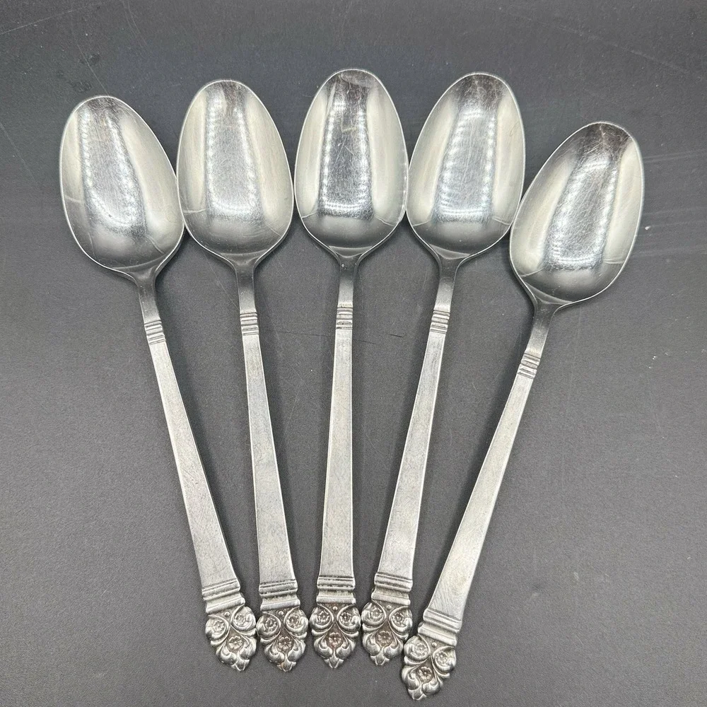 Set of 5 Vintage Stanley Roberts HIGHMONT Tablespoons Japan Stainless Flatware
